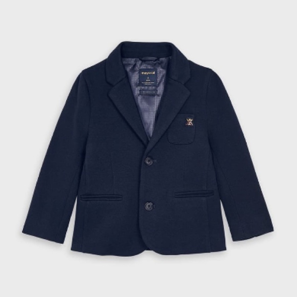 Size 6 Boys Mayoral Kids' Navy Blazer with Button Detail